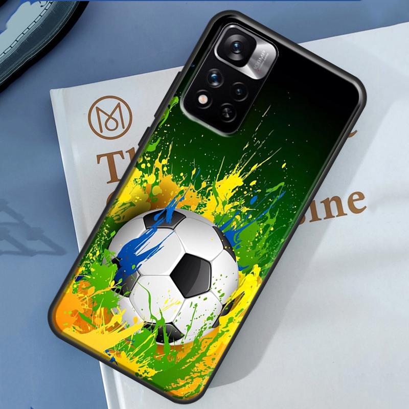 Football Case For Redmi Note 9 10 Pro Cover For Redmi Note 12 11 Pro 8 10S 11S 9A 9C 12C