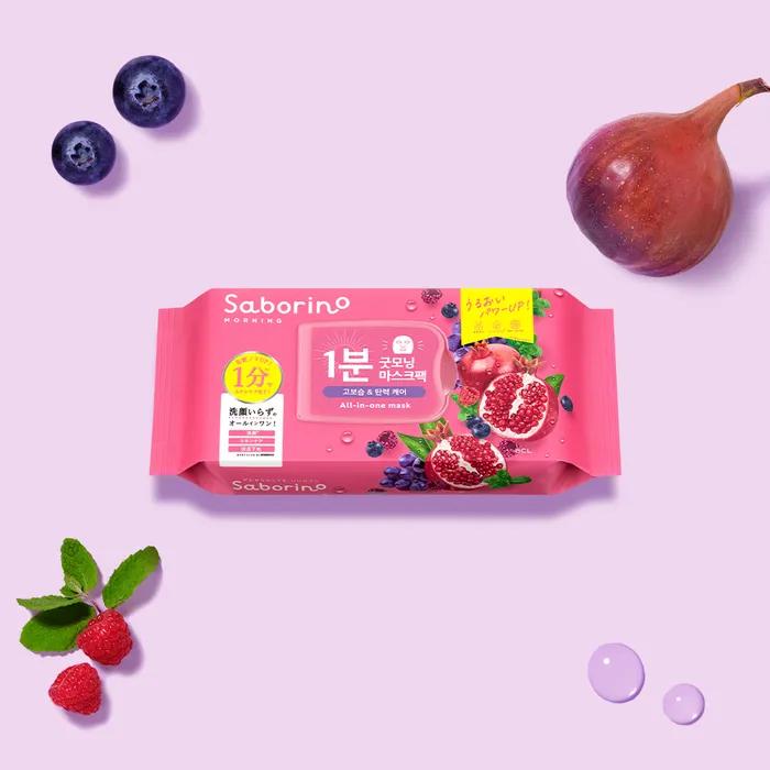 Saborino Morning Facial Sheet Mask Palmer Granite Moisture Rich 30ea