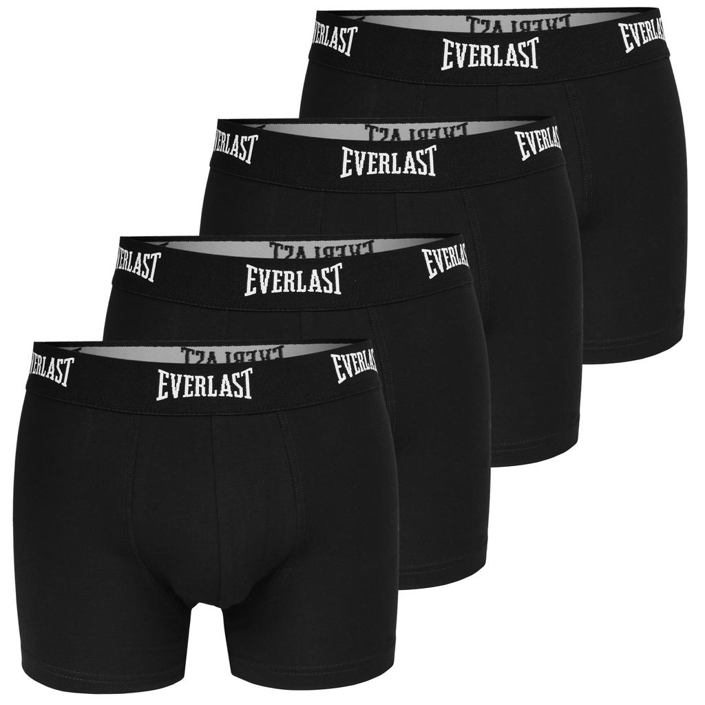 Boxershorts Everlast für Herren, Baumwolle, Schwarz, 4 Stück
