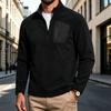 Halbzip-Pullover mit Stehkragen für Herren und Damen, Dickes Vielseitiges Lässiges Sweatshirt