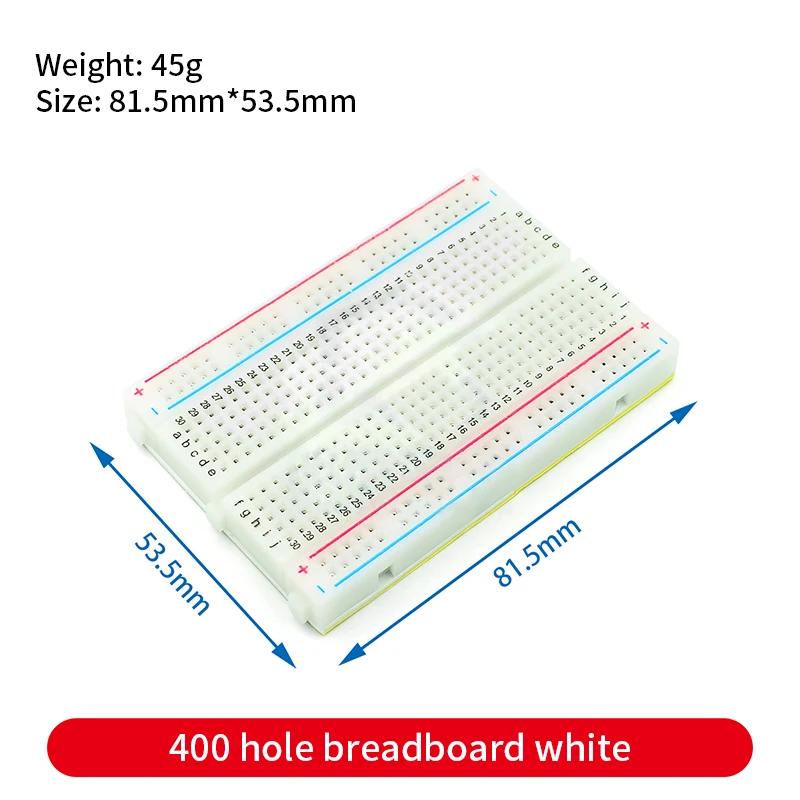 Steckbrett 400 700 750 830 Löcher MB-102 Lötfreie PCB Mini Test Board ZY-204 1600pts Prototyp Board Jumper Draht Kabel DIY Kit