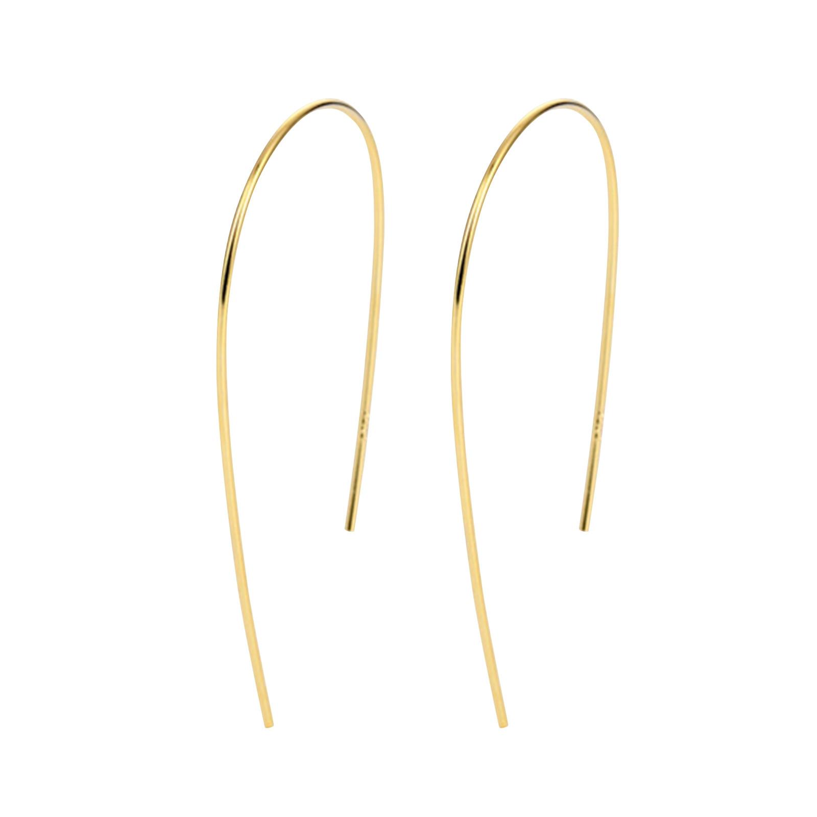 

Classic Minimalist Large Earrings With Exaggerated Temperament And Line Earrings One Size золотой