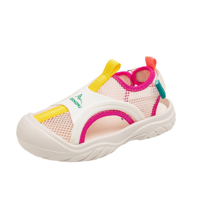 New Summer Boys and Girls Casual Sports Sandals Fashionable Breathable Soft Bottom Closed Toe Beach Shoes