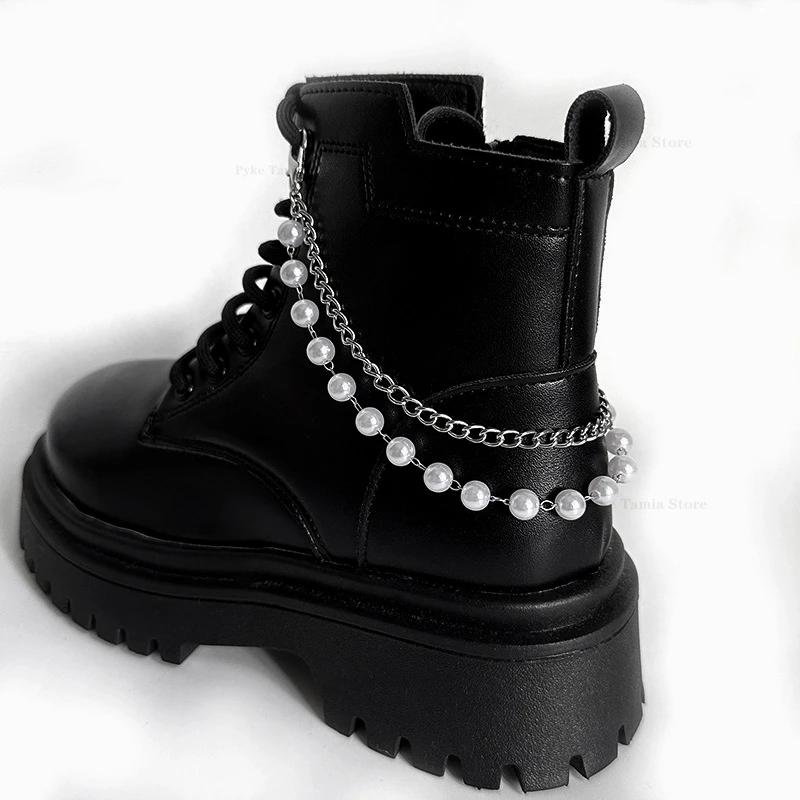

Multi-layer Metal Shoe Chain Stainless Steel Chain Pendant Shoe Accessories Women Boots Shoes Buckles Decoration Party Jewelry