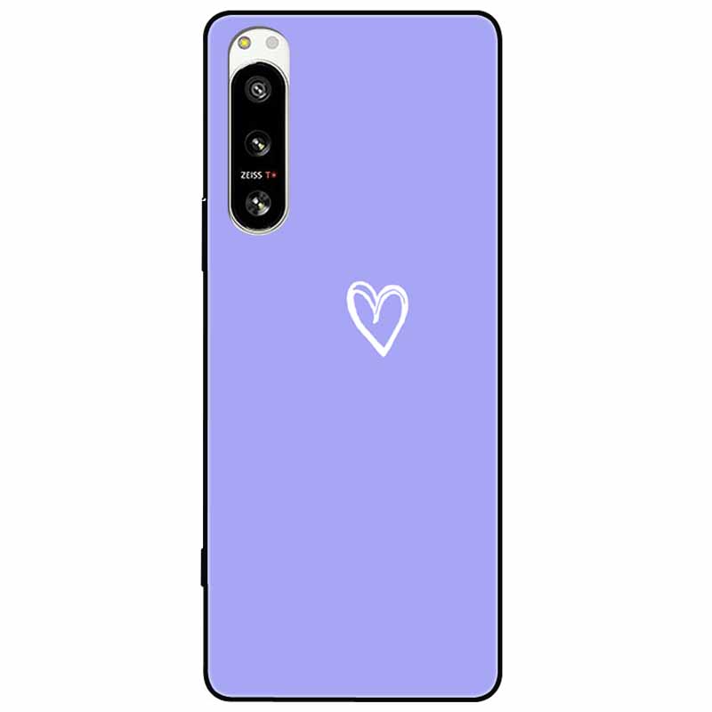 For Sony Xperia 5 IV / 10 IV Case 10IV Soft Black Silicone Forest Painted Phone Back Covers For Sony Xperia 1 IV Case TPU Coque