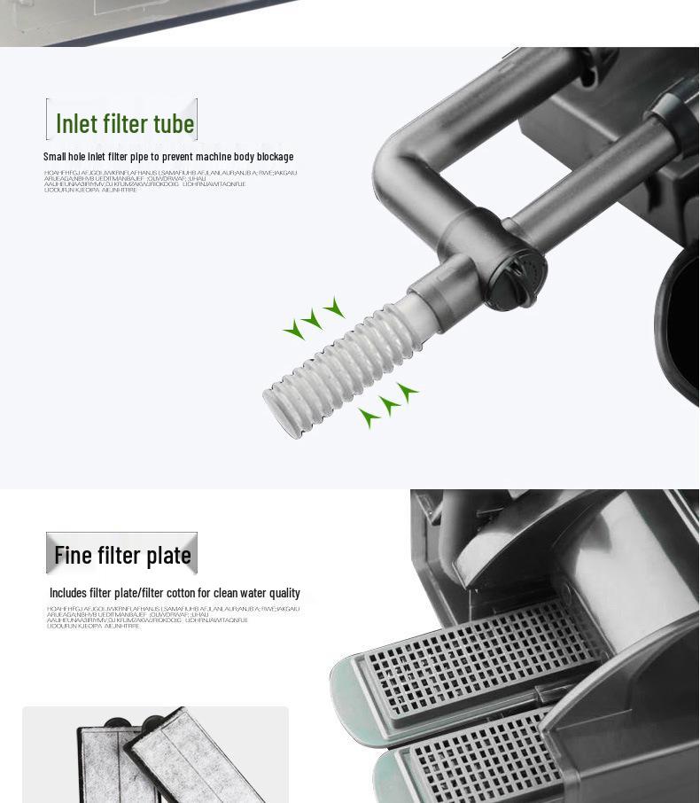Sen Sen HBL Wall-Mounted Waterfall Filter and Oxygen Pump for Aquariums and Turtle Tanks