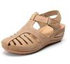 New Retro Summer Wedge Heel Closed-Toe Sandals for Women