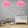 4 piezas de decoración para bautizos y fiestas: adorno colgante de nubes para pared, habitación o techo.