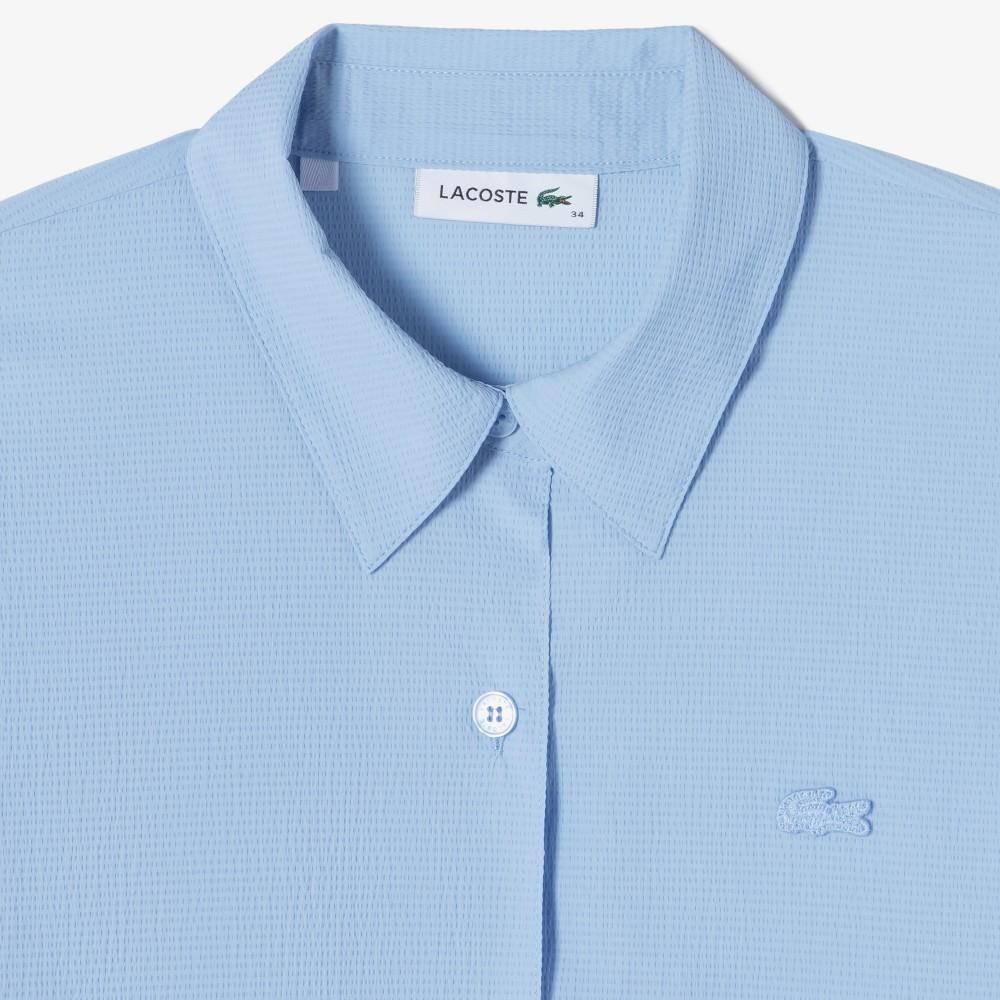 Lacoste Women's Belted Short-Sleeve Shirt Dress EF306E-56GAEY
