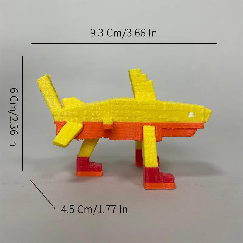 3D Printed Brainrot Animals Tralalelo Tralala Sharkbricks Gift For Children Car Desktop Home Decor