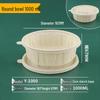 Disposable Eco-friendly Round Food Containers with Lids