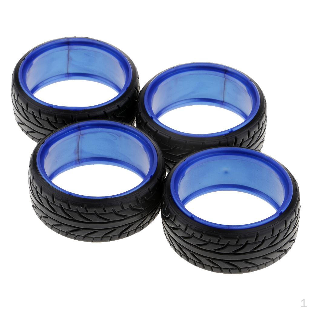 

4PCS RC Car Rubber Tire Diameter 63mm For 1/10 HSP 94123 Drifting Cars синій