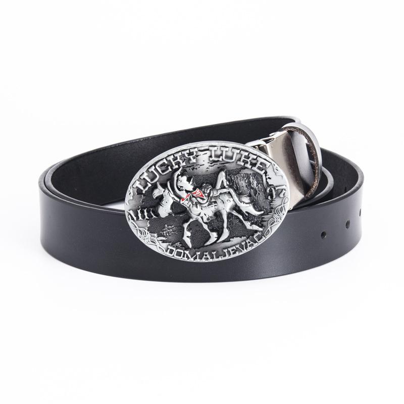New Cowhide Belt Retro Punk Knight Belt Fashion Trend Belt Speed