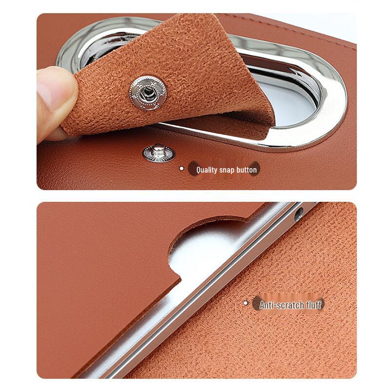 Minimalist PU Leather Laptop Tote Briefcase