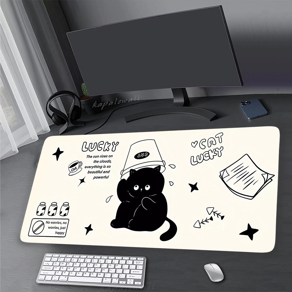 For All-Day Comfort Kawaii Cute Cat Mouse Pad Gaming Laptop Game Pads Mouse Mat Home Office Mousepad Desk Pad 900x400mm