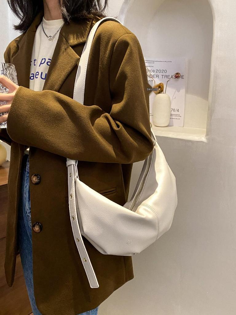 2026 Trendy Women's High-Quality Textured Crossbody Underarm Bag - Niche Design Single Shoulder Dumpling Bag