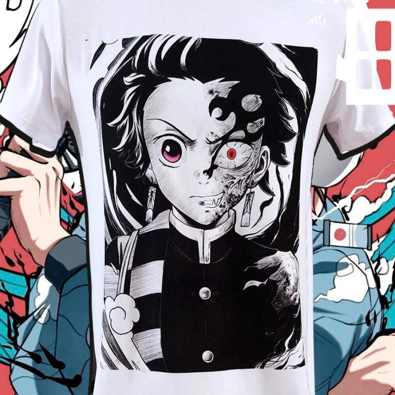 Chainsaw Man Power & Cute Cat Nyan Print T Shirt Women 2026 Summer White Fitted Tee Anime Streetwear Harajuku Loose Cotton