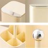 1pc Automatic Liftable Cosmetics Storage Box Desktop Dust Makeup Brush Brow Pencil Eyeliner Storage Bucket Make Up Organizer