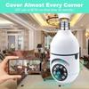 Kamera monitorująca Wifi E27 Bulb Smart Home 3MP 4X Zoom cyfrowy AI Human Detect Indoor Full Color Night Vision Security Cameras