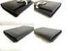 Authentic BVLGARI Logo Clip Black Leather Business Card Case Card Holder #b061  Seller refurbished