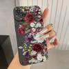 For iPhone 16 15 14 13 12 11 Pro Max Flower Pattern Phone Cover For iPhone XS Max XR X 7 8 14 Plus 15 Matte Soft Silicone Cover