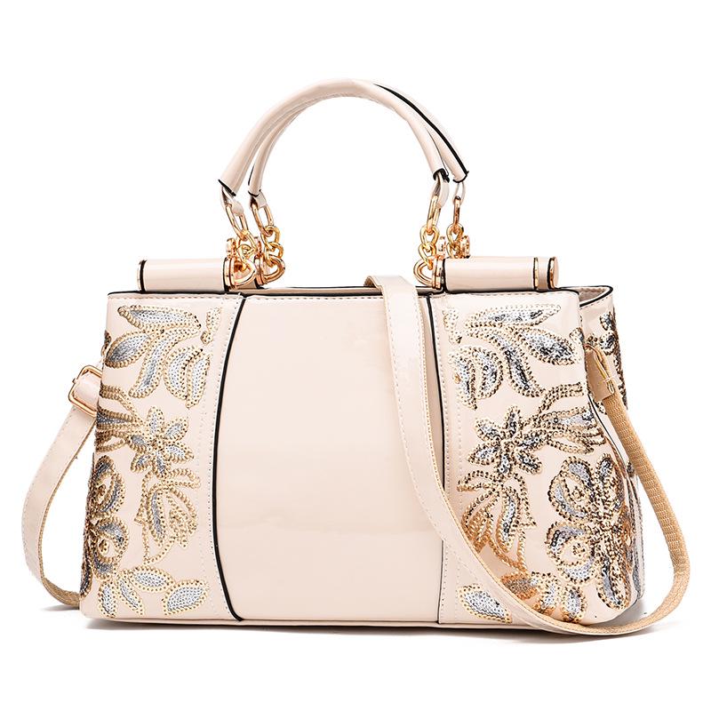 Ladies' 2026 Patent Leather Shoulder Bag: Elegant European & American Style Handbag & Crossbody for Women.