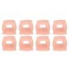 4 Pairs SEBS Arch Support Orthopedic Pads for Women Men Foot Varus Vaus O-Type Leg Correction(White )