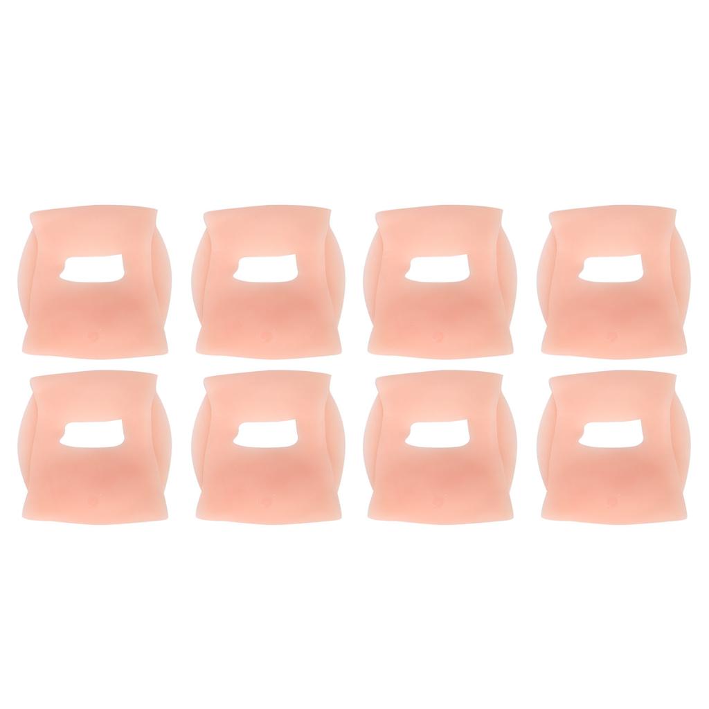 4 Pairs SEBS Arch Support Orthopedic Pads for Women Men Foot Varus Vaus O-Type Leg Correction(White )