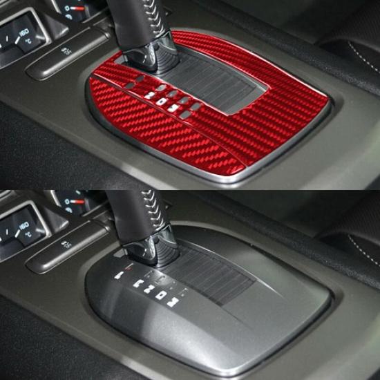 Carbon Fiber Car Automatic Gear Shift Bottom Cover For Chevrolet Camaro 10-15