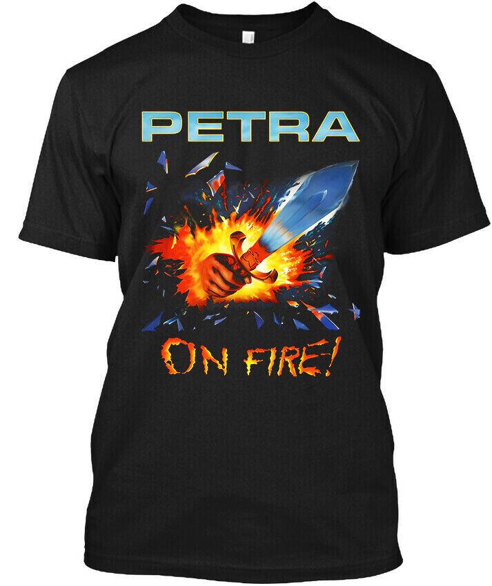 Petra On Fire! American Hard Music Graphic Retro Vintage Logo T-Shirt S-5XL Unisex T-Shirt L