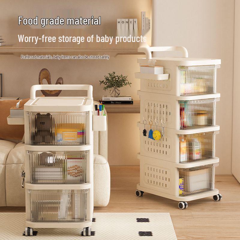 Compact Multi-Layer Floor Snack & Toy Storage Rack