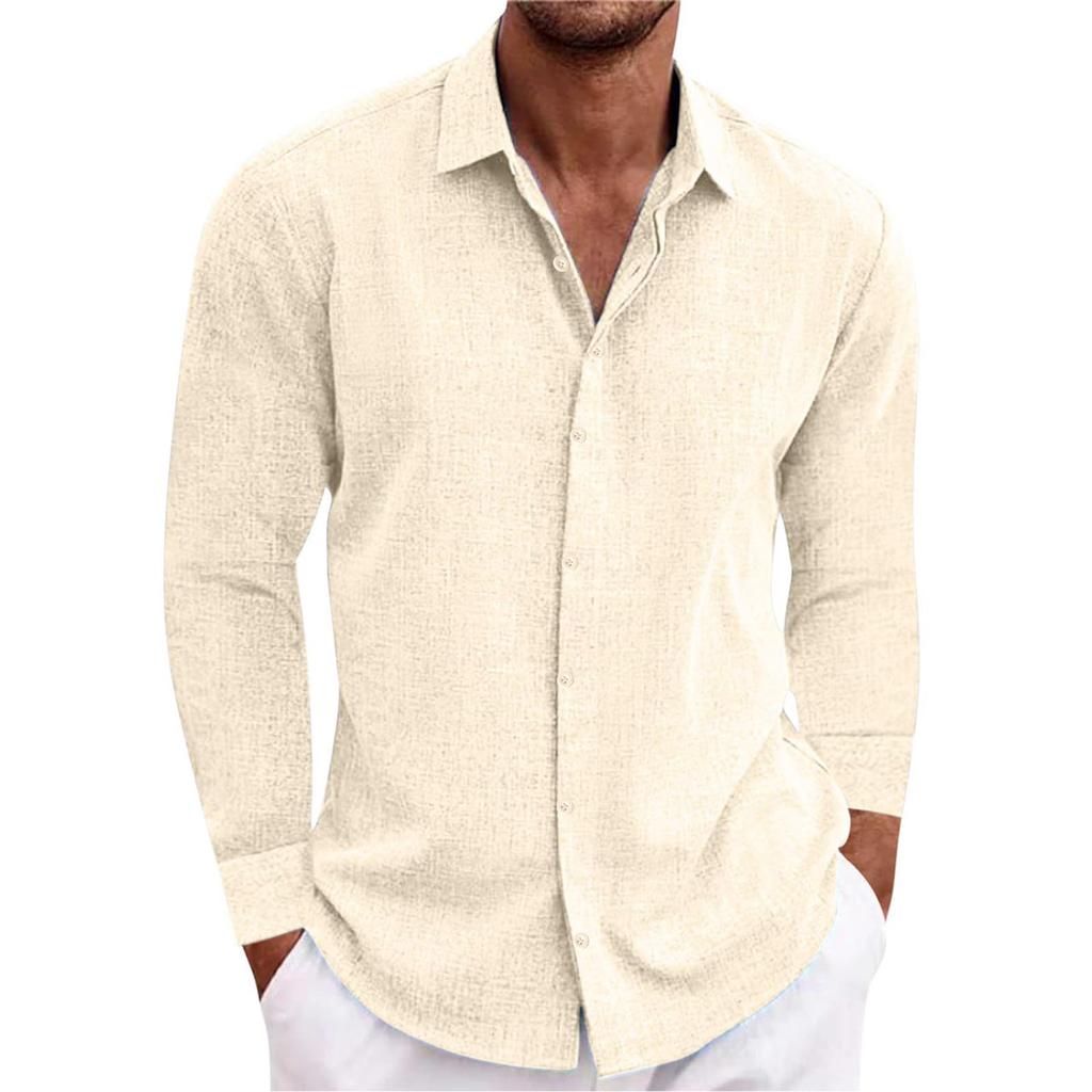 Camicia a maniche lunghe da uomo con colletto button-down Camicia Camicia a maniche lunghe da uomo