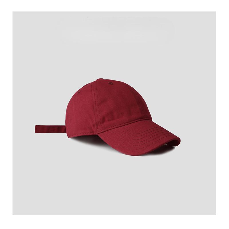 Solid color baseball cap trendy solid color casual duck tongue female summer versatile student retro cap male