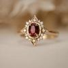 1Pc Fashionable Retro Inlaid Synthetic Zircon Ring, Fashionable and Multi-purpose