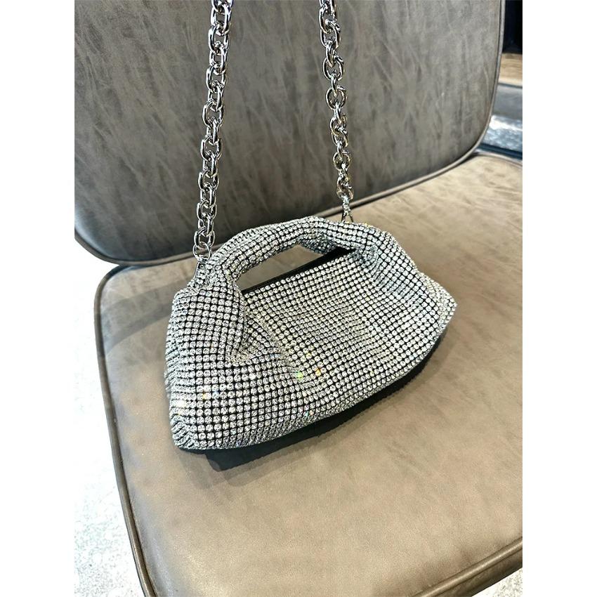 Damen Taschen Silber Kristall Abendtaschen Luxus Designer Taschen