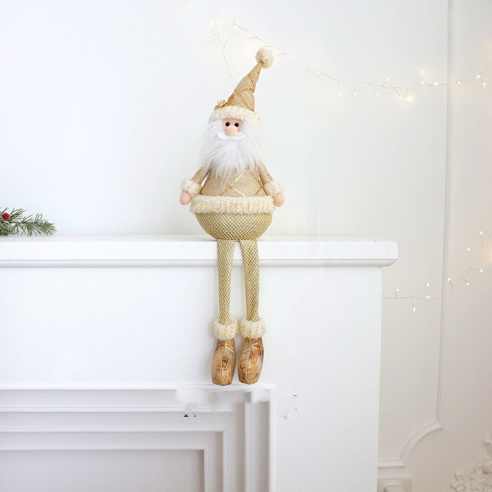 Gold Christmas Plush Doll Ornaments Large Merry Christmas Decoration  Christmas Festival Decor
