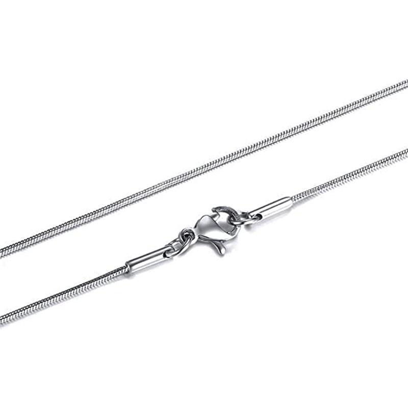 Stainless Steel Snake Chain Necklace - European/American Fashion Titanium Steel Jewelry