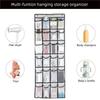 Over The Door Shoe Organizer With 24 Mesh Large Pockets, Hanging Shoe Rack Organizer