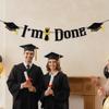 Glitter Decor Graduation Party Banner Reusable Graduation Hanging Banner  Party Supplies