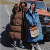 Down Cotton-padded Clothes for Women's Winter New Medium and Long Knee-padded Jackets, Loose and Thickened Bread Clothes and Cotton-padded Clothes.