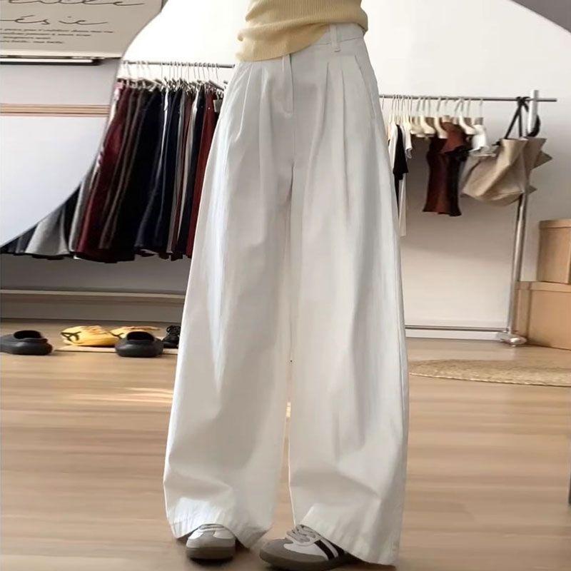 

Женские черные джинсы свободного кроя с высокой посадкой, прямые, повседневные, широкие штанины 2XL