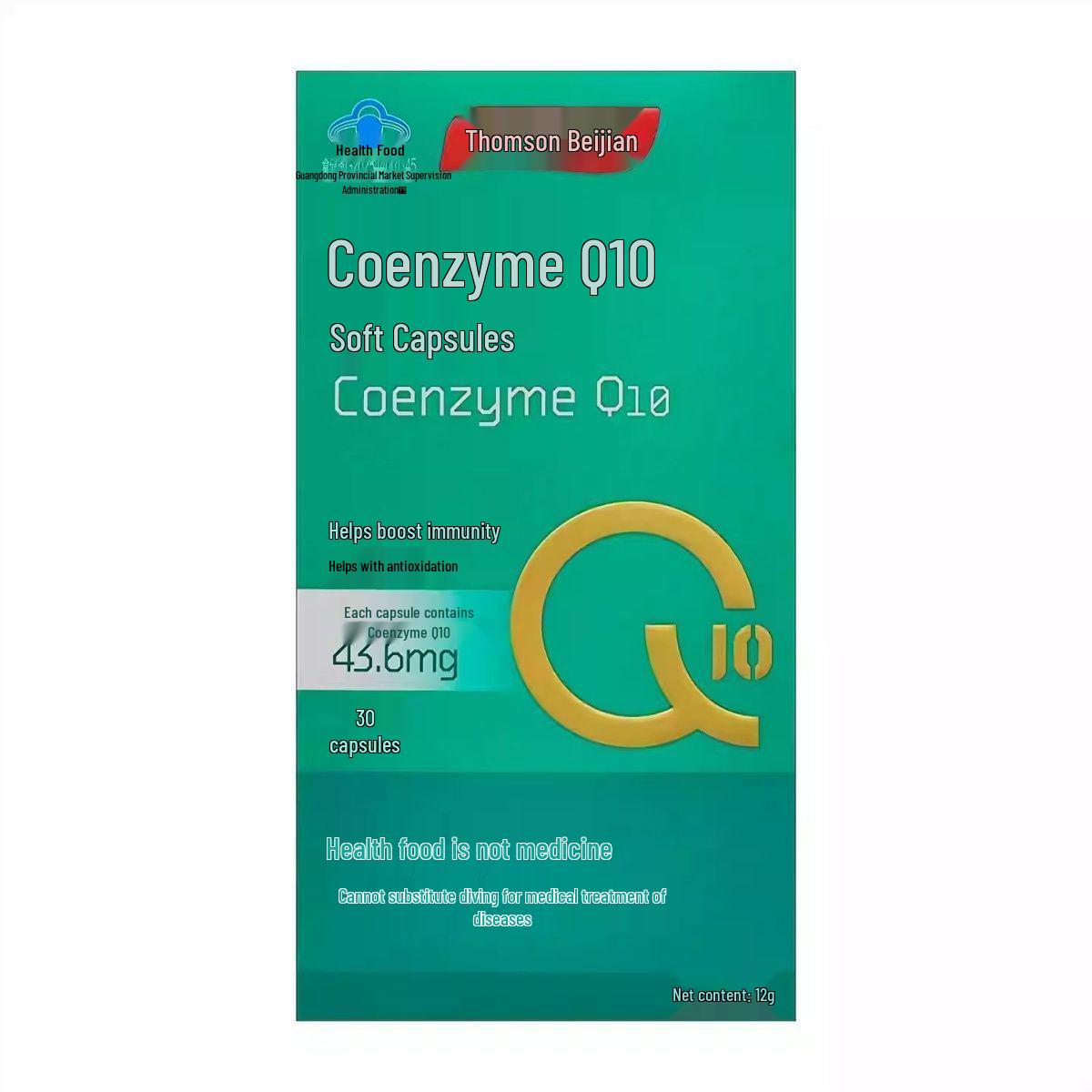 

Tangchen Beijian Coenzyme Q10 & Vitamin E Softgels 60 Capsules - Supports Heart Health and Reduces Fatigue
