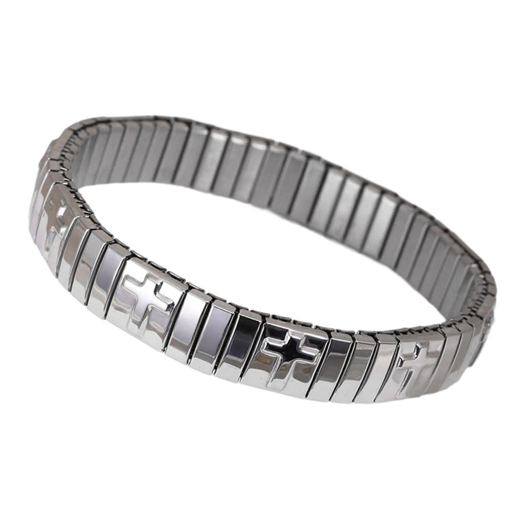 Elegant Adjustable Bracelet Jewelry Adjustable Bracelet In Stainless Steel Eye Catching Elastic Wrist Chain Ornament