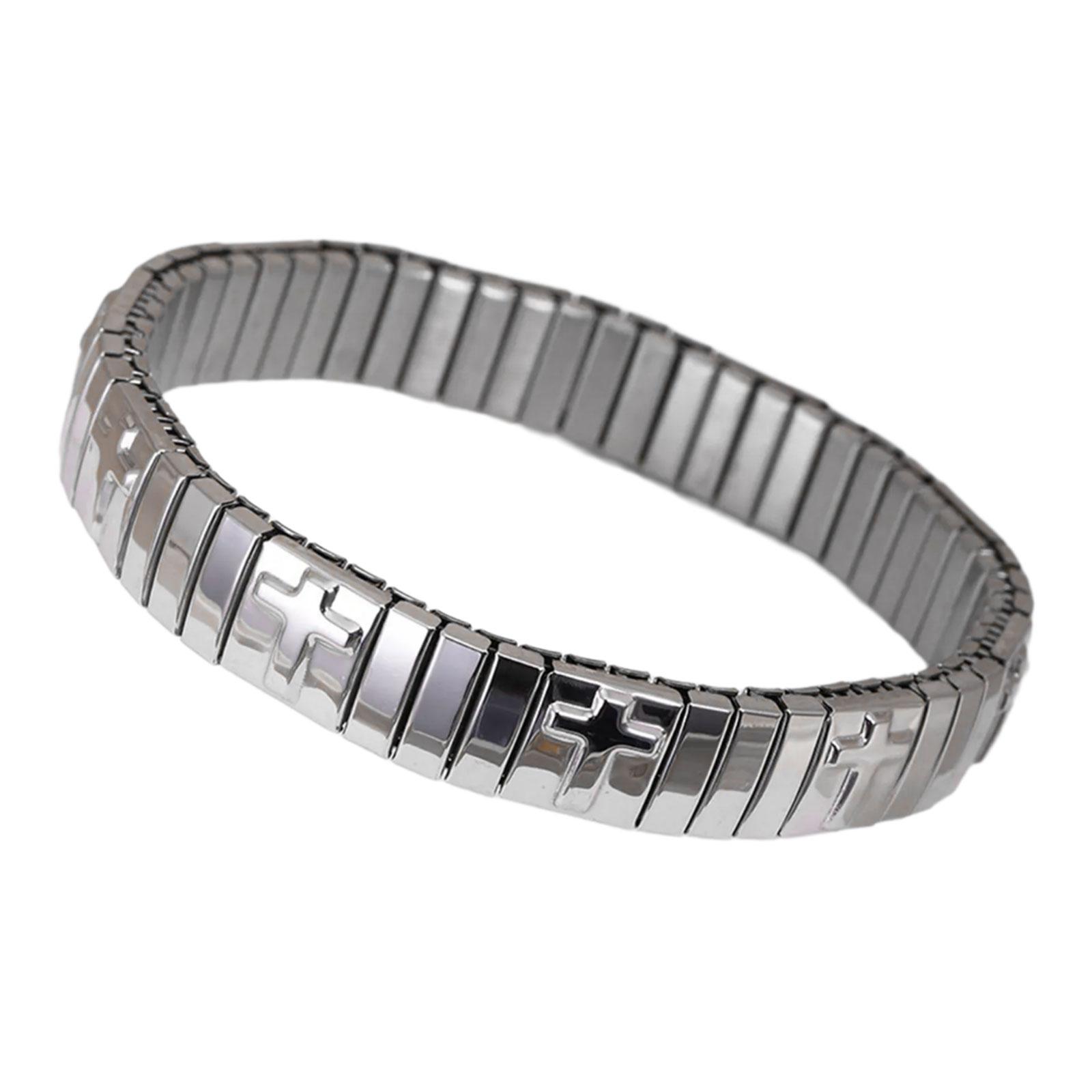 

Элегантный регулируемый браслет, ювелирное изделие, регулируемый браслет из нержавеющей стали, привлекающее внимание эластичное украшение-цепочка на запястье 301