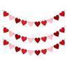 Felt Heart-Shaped Hanging Decoration, Love Banner, Suspended Red Heart, Birthday Party, Wedding, Valentine's Day Decorations