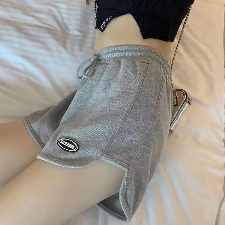Women's Summer Loose Korean Style Unisex Casual Wide-Leg Sports Shorts