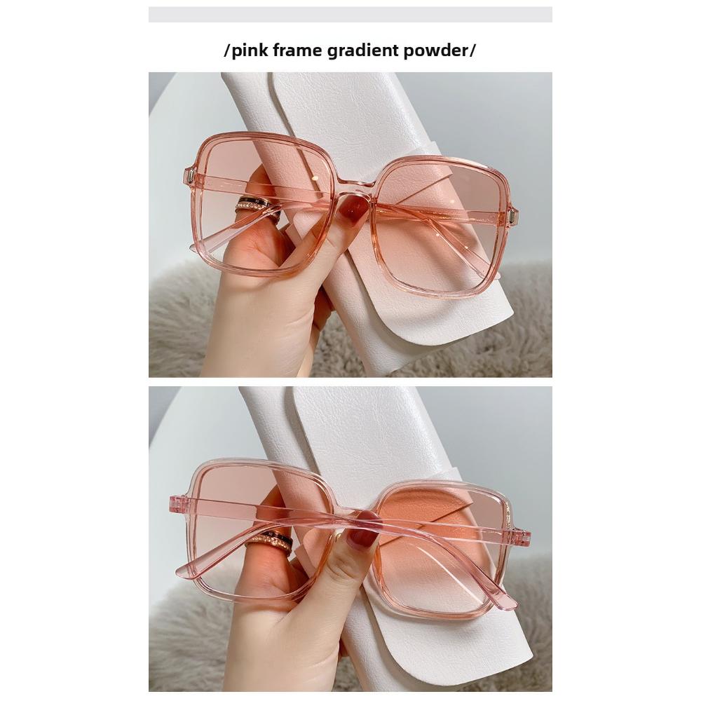 Rizs köröm szögletes napszemüveg női napszemüveg fokozatosan színt vált új szemüveg női trend UV védelem