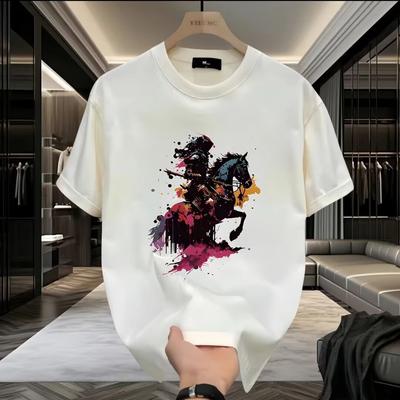 Zomer Pure Katoen Korte Mouwen Unisex Veelzijdig Los Rond Hals Half Mouwen T-shirt