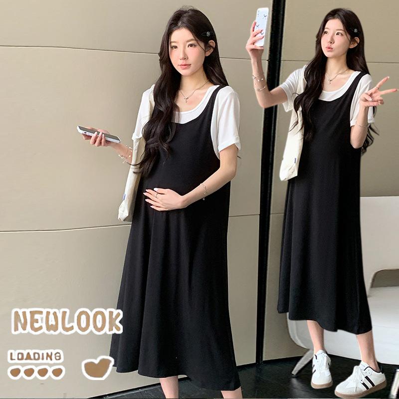 Stylish Maternity Dress: Fake Two-Piece Design for Summer 2026