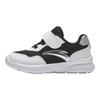 Anta Kids Synthetic Leather Mesh Running Shoes Lightweight Breathable Anti-Kick Shock Absorbing Low-Top Baby Sneaker Black White A12430006-4